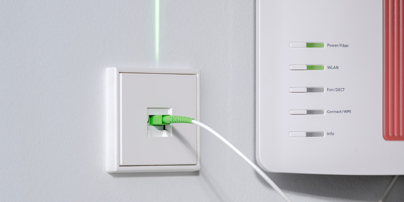 Die neuen Glasfaser-Anschlussdosen bei Madei Elektro in Grettstadt